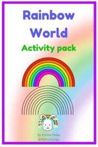Rainbow world activity pack